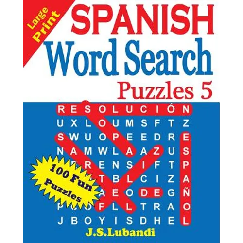Large Print SPANISH Word Search Puzzles 5