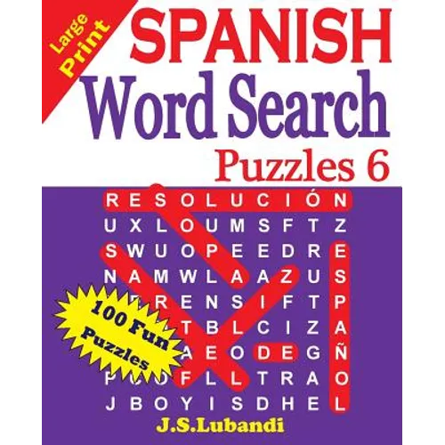 Large Print SPANISH Word Search Puzzles 6