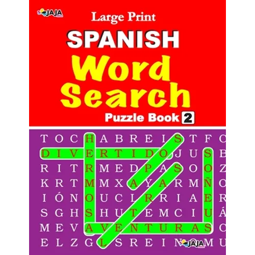Large Print SPANISH WORD SEARCH: Vol. 2